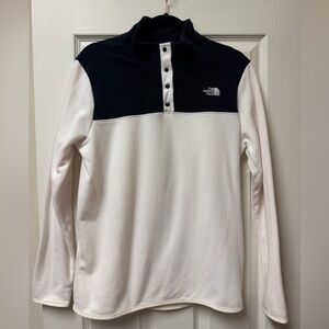 The North Face Women’s Black and White Zip-Up Sweater